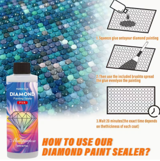 Preview: Diamond Painting Versiegelung 2 x 60ml